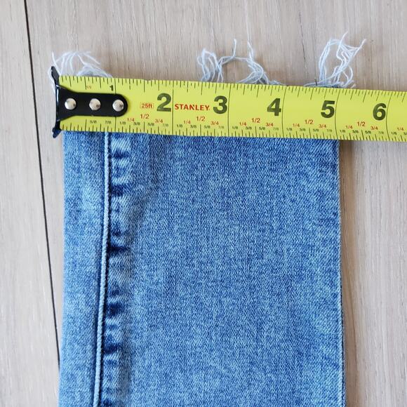 LOFT Jeans Womens 24x27 Modern Straight Leg Mid-Rise Medium Raw Frayed Hem Denim - Picture 7 of 10